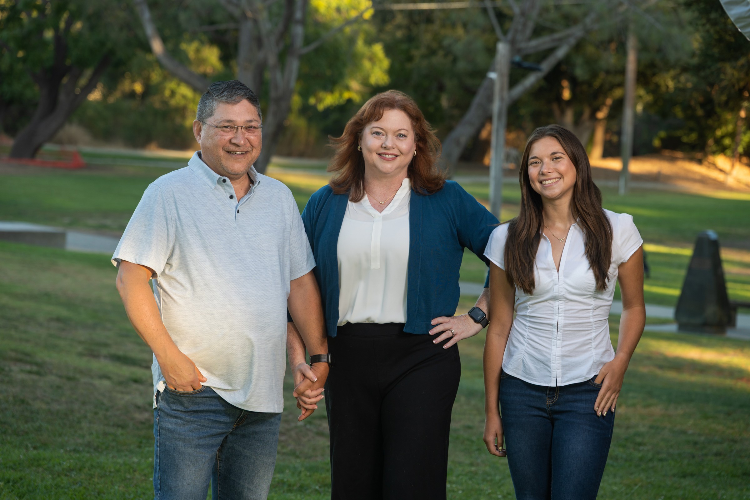 Kimberley Williams with her family in Santa Clara