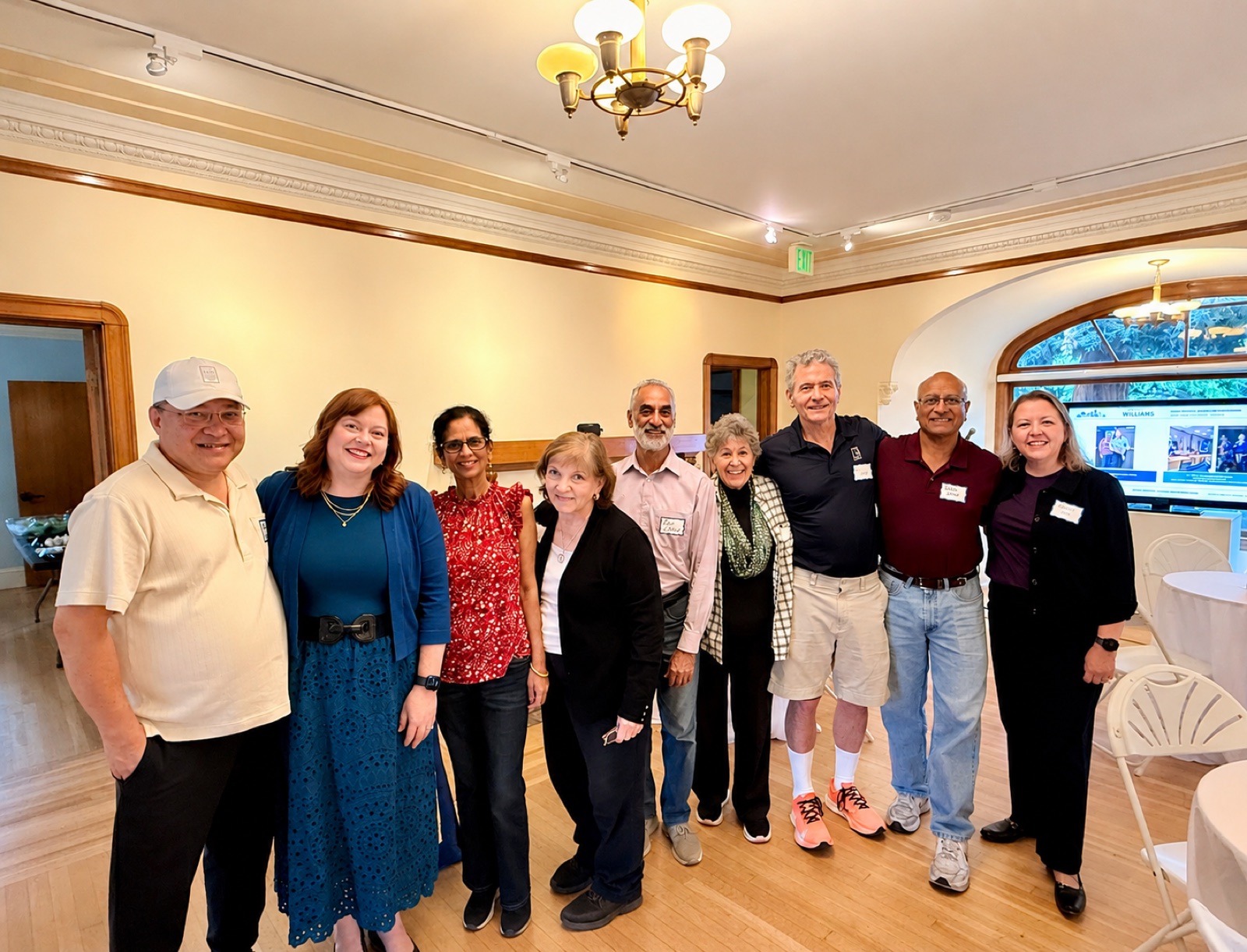 Kimberley Williams with community members at her campaign launch event.